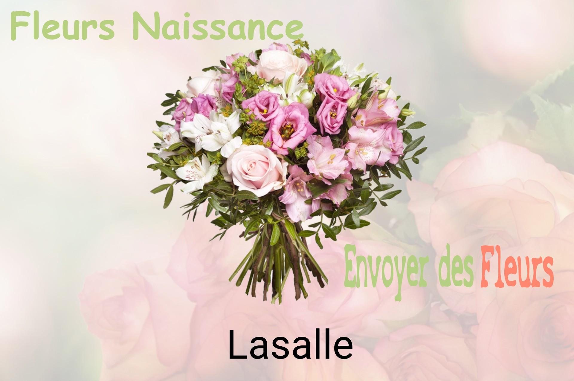 Bouquet de fleurs de naissance livré à Lasalle